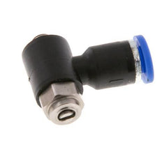 Durchflussregelungs-Schalldämpfer Auslaufkrümmer 4 mm - M5 Messing/PA 66 Schlitzschraube