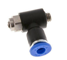 Durchflussregelungs-Schalldämpfer Auslaufkrümmer 4 mm - M5 Messing/PA 66 Schlitzschraube
