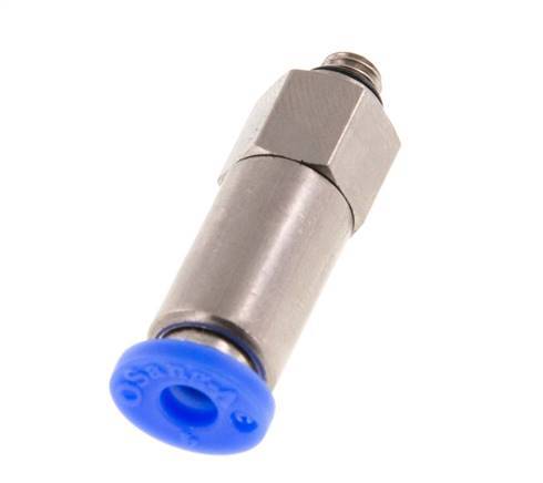 Steckverschraubung 4mm & M5 männlich Selbstsichernd Messing/PBT 0-10bar (0-145psi)