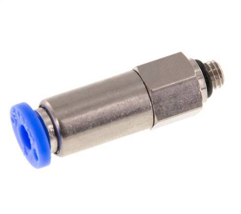 Steckverschraubung 4mm & M5 männlich Selbstsichernd Messing/PBT 0-10bar (0-145psi)
