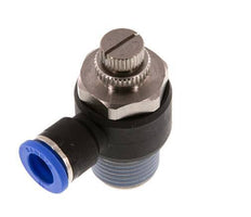 Durchflussregelungs-Schalldämpfer Abflusswinkel 10 mm - R1/2'' Messing/PA 66