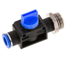 3/2-Wege-Absperr-Handventil 10 mm - G1/2'' Kunststoff/Messing Gewindeseitige Entlüftung