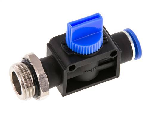 3/2-Wege-Absperr-Handventil 10 mm - G1/2'' Kunststoff/Messing Gewindeseitige Entlüftung