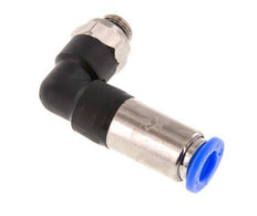 Steckverschraubung 8mm & G1/8'' männlich Selbstsicherndes Winkelstück Messing/PBT 0-10bar (0-145psi)