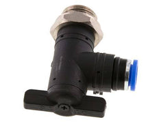 2-Wege-Kugelhahn mit Winkel 8 mm - G3/8'' Kunststoff/Messing