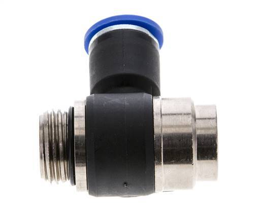 Durchflussregelungs-Schalldämpfer Auslasskrümmer 12 mm - G1/2'' Messing/PA 66 Schlitzschraube