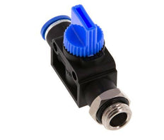 3/2-Wege-Absperr-Handventil 8 mm - G1/4'' Kunststoff/Messing Rohrseitige Entlüftung