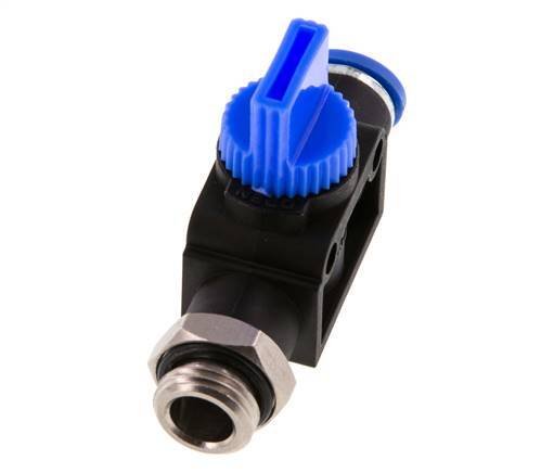 3/2-Wege-Absperr-Handventil 8 mm - G1/4'' Kunststoff/Messing Rohrseitige Entlüftung