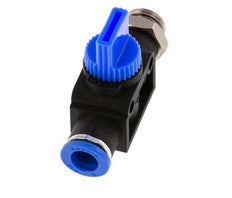 3/2-Wege-Absperr-Handventil 8 mm - G1/4'' Kunststoff/Messing Rohrseitige Entlüftung
