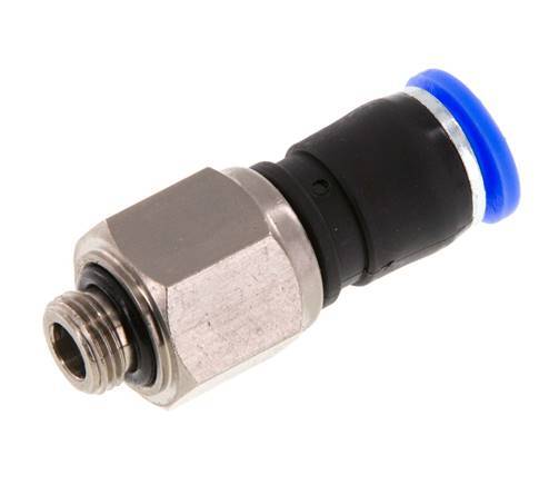 8mm & G1/8'' Drehgelenk Einsteck-Außengewinde Vernickeltes Messing/PBT NBR Drehbar
