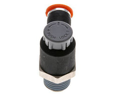Durchflussregelventil Meter-In-Winkelstück 6 mm - R1/4'' Messing/PA 66 Sicherungsmutter