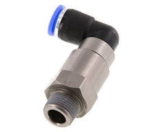 10mm & R3/8'' Winkel Schnell-Drehgelenk Einsteck-Außengewinde Vernickeltes Messing/PBT NBR Drehbar
