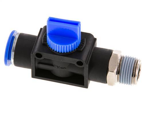 3/2-Wege-Absperr-Handventil 12 mm - R3/8'' Kunststoff/Messing Gewindeseitige Entlüftung