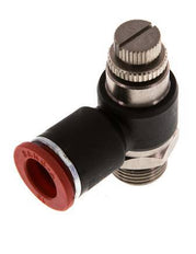 Durchflussregelung Schalldämpfer Meter-In-Winkelstück 12 mm - G3/8'' Messing/PA 66