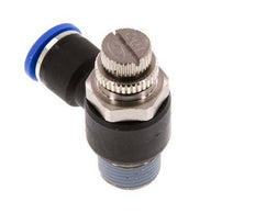 Durchflussregelungs-Schalldämpfer-Abflusswinkel 10 mm - R3/8'' Messing/PA 66