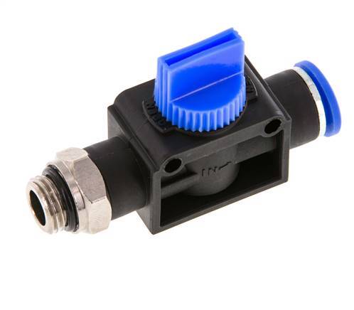 3/2-Wege-Absperr-Handventil 10 mm - G1/4'' Kunststoff/Messing Rohrseitige Entlüftung