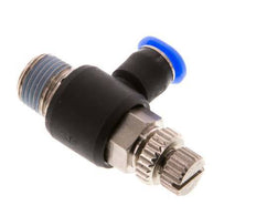 Durchflussregelungs-Schalldämpfer Abflusswinkel 4 mm - R1/8'' Messing/PBT