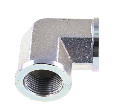 90 Grad abgewinkelte Verschraubung G1'' Innengewinde Hochdruckstahl 160bar (2248.0psi) Hydraulik