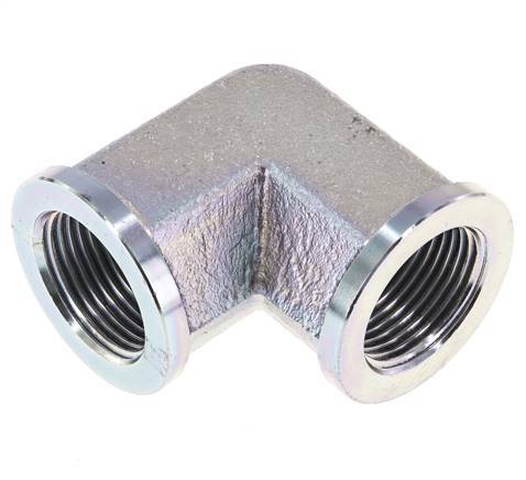 90 Grad abgewinkelte Verschraubung G1'' Innengewinde Hochdruckstahl 160bar (2248.0psi) Hydraulik
