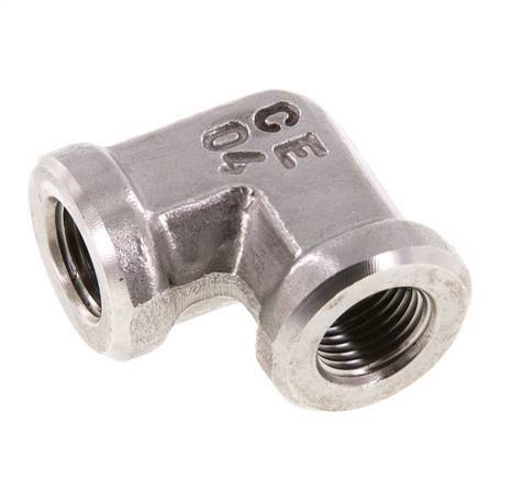 90 Grad abgewinkelte Verschraubung G1/8'' Innengewinde Hochdruck-Edelstahl 350bar (4917.5psi) Hydraulik