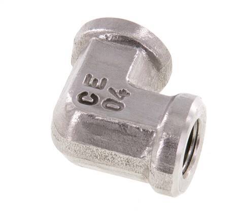 90 Grad abgewinkelte Verschraubung G1/8'' Innengewinde Hochdruck-Edelstahl 350bar (4917.5psi) Hydraulik