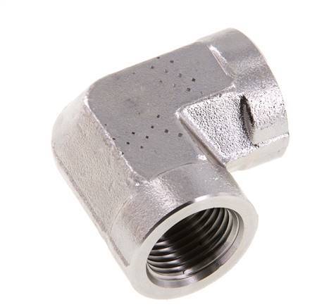 90 Grad abgewinkeltes Anschlussstück G1/2'' Innengewinde Hochdruck-Edelstahl 225bar (3161.25psi) Hydraulisch