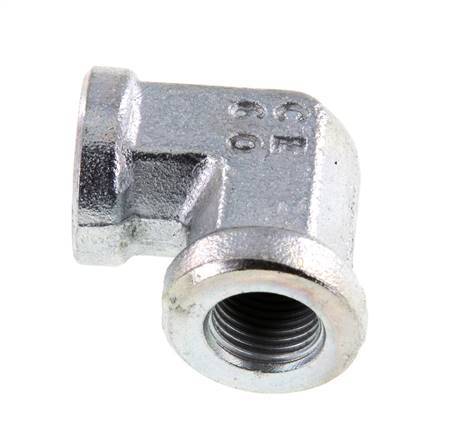 90 Grad abgewinkelte Verschraubung G1/8'' Innengewinde Hochdruckstahl 350bar (4917.5psi) Hydraulik