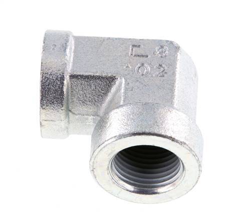 90 Grad abgewinkelte Verschraubung G1/2'' Innengewinde Hochdruck Stahl 225bar (3161.25psi) Hydraulik