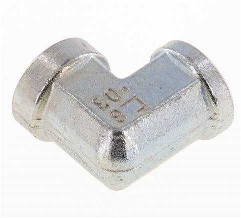 90 Grad abgewinkeltes Anschlussstück G3/8'' Innengewinde Hochdruckstahl 250bar (3512.5psi) Hydraulik