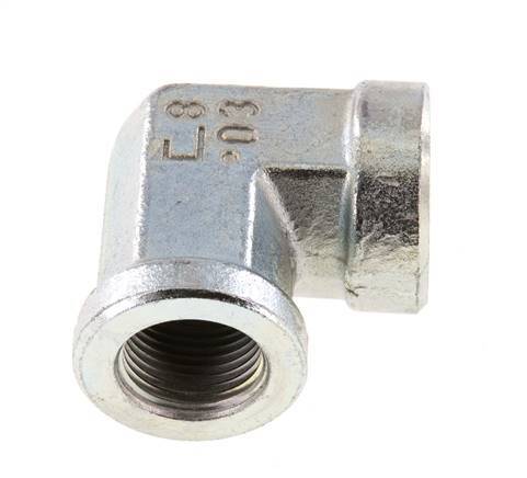 90 Grad abgewinkeltes Anschlussstück G3/8'' Innengewinde Hochdruckstahl 250bar (3512.5psi) Hydraulik