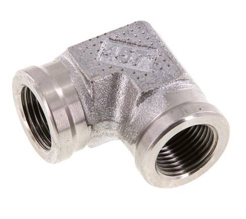 90 Grad abgewinkeltes Anschlussstück G3/8'' Innengewinde Hochdruck-Edelstahl 250bar (3512.5psi) Hydraulisch