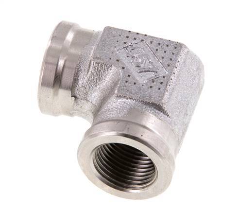 90 Grad abgewinkeltes Anschlussstück G3/8'' Innengewinde Hochdruck-Edelstahl 250bar (3512.5psi) Hydraulisch