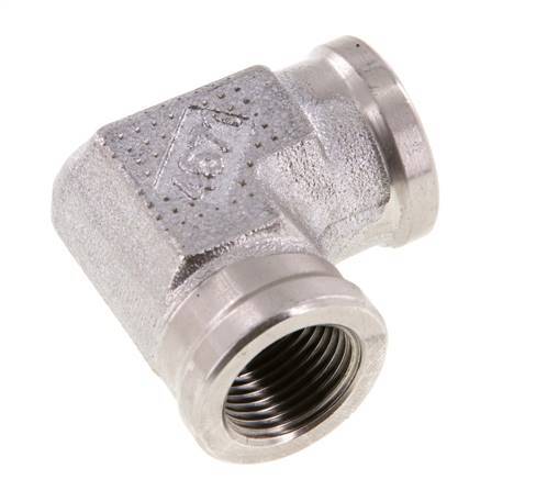 90 Grad abgewinkeltes Anschlussstück G3/8'' Innengewinde Hochdruck-Edelstahl 250bar (3512.5psi) Hydraulisch