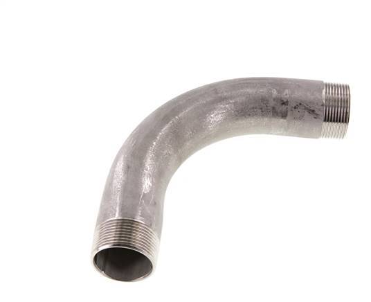 90Grad abgewinkeltes Rohr R1 1/2'' Edelstahl 16bar (224.8psi)