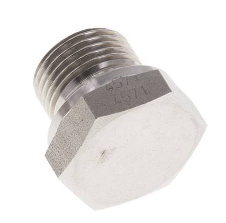 Stopfen G3/8'' Edelstahl mit Außensechskant 60° Konus 425bar (5971.25psi) Hydraulisch