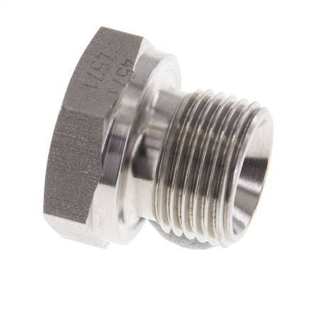 Stopfen G3/8'' Edelstahl mit Außensechskant 60° Konus 425bar (5971.25psi) Hydraulisch