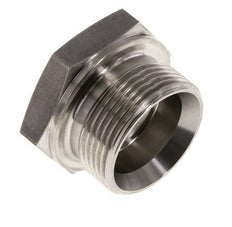 Stecker G1 1/4'' Edelstahl mit Außensechskant 60° Konus 150bar (2107.5psi) Hydraulisch