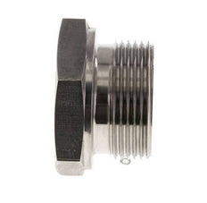 Stecker G1 1/4'' Edelstahl mit Außensechskant 60° Konus 150bar (2107.5psi) Hydraulisch