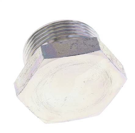 Stecker G1 1/4'' Stahl mit Außensechskant 60° Konus 150bar (2107.5psi) Hydraulisch