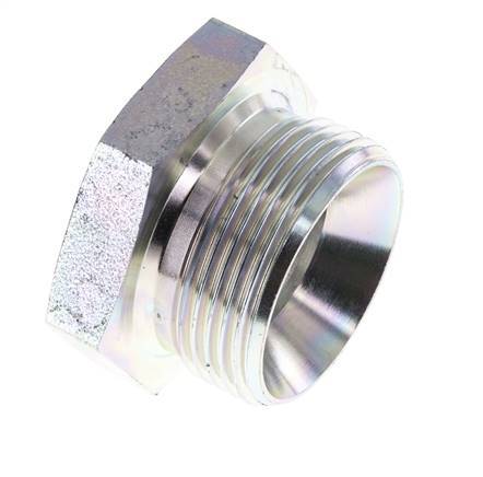 Stecker G1 1/4'' Stahl mit Außensechskant 60° Konus 150bar (2107.5psi) Hydraulisch