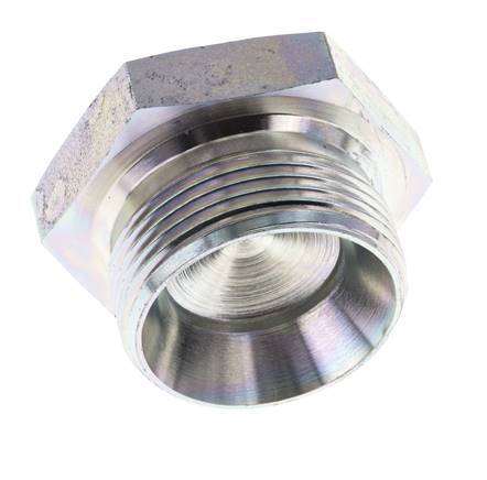 Stecker G1 1/4'' Stahl mit Außensechskant 60° Konus 150bar (2107.5psi) Hydraulisch