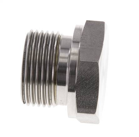 Stopfen G3/4'' Edelstahl mit Außensechskant 60° Konus 175bar (2458.75psi) Hydraulisch