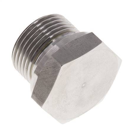 Stopfen G3/4'' Edelstahl mit Außensechskant 60° Konus 175bar (2458.75psi) Hydraulisch