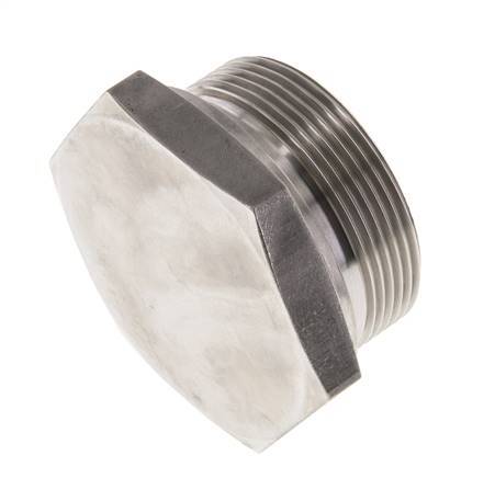 Stecker G2'' Edelstahl mit Außensechskant 60° Konus 75bar (1053.75psi) Hydraulisch
