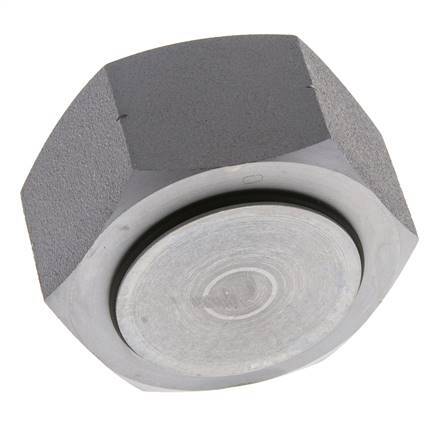 End Cap G2'' Steel with External Hex 60° cone 75bar (1053.75psi) Hydraulic