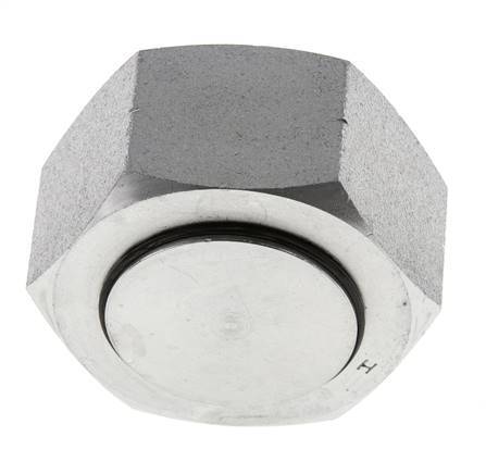End Cap G1 1/4'' Steel with External Hex 60° cone 150bar (2107.5psi) Hydraulic