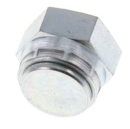 End Cap G3/4'' Steel with External Hex 60° cone 175bar (2458.75psi) Hydraulic