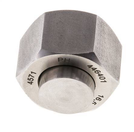 End Cap G1/2'' Stainless steel with External Hex 60° cone 300bar (4215.0psi) Hydraulic