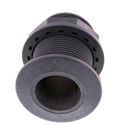 Verschraubung für Entleerungshähne G1 1/4'' DN13 Bulkhead Polypropylen (pp) EPDM 10bar (140.5psi) FDA