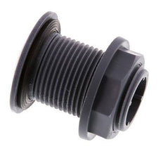 Verschraubung für Entleerungshähne G1'' DN24 Bulkhead Polypropylen (pp) EPDM 10bar (140.5psi) FDA